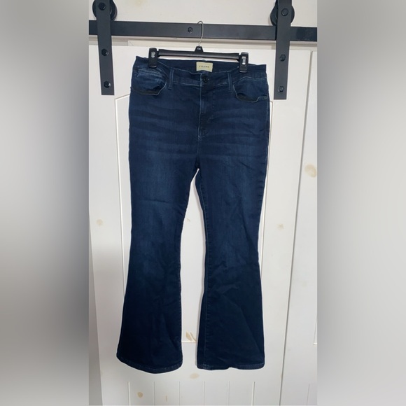 FRAME Denim Le Pixie High Rise Denim Women’s Flare Jeans Size 31 - Picture 1 of 8